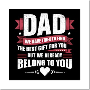 Dad from Kids Daughter or Son for Dad birthday fathers day 2024 Posters and Art